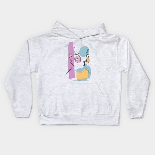 Girl Kids Hoodie by Annushca